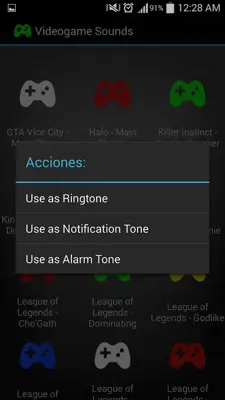 Videogame Sounds android App screenshot 0